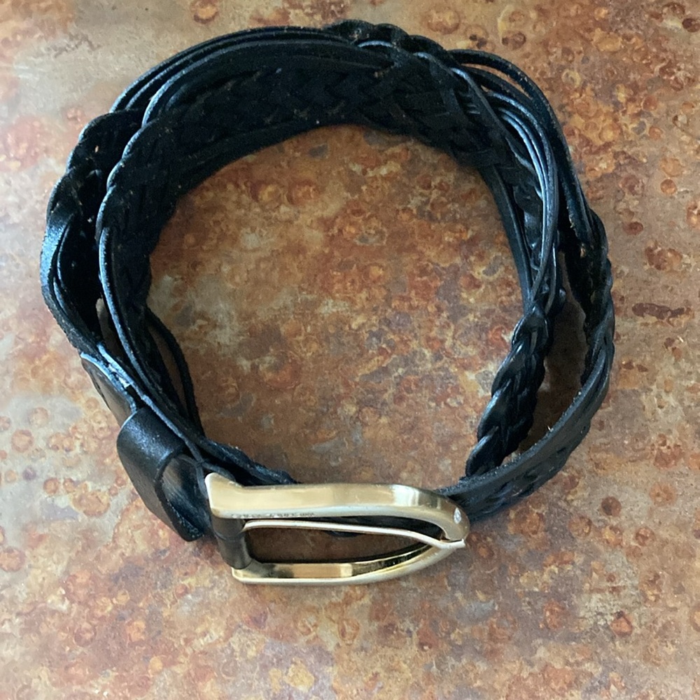 MICHAEL Michael Kors black leather belt